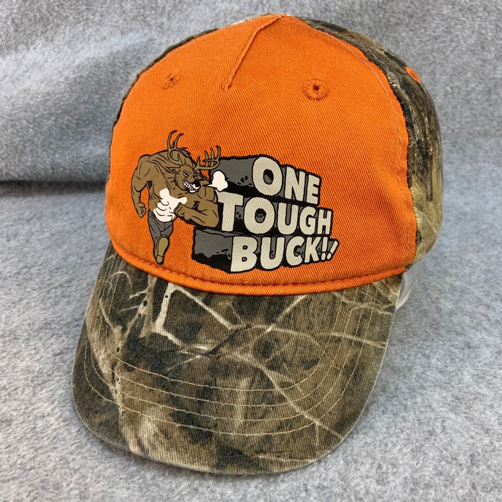 One Tough Buck Toddler Orange Camo Bass Pro Shops Adjustable Hat Size Toddler